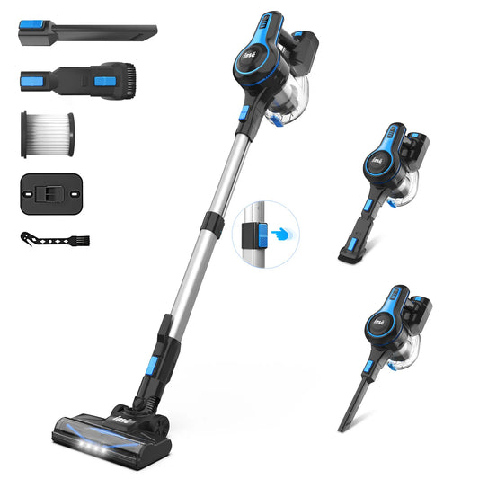 Cordless Vacuum Cleaner 6-in-1 20Kpa Rechargeable Lightweight Stick Vacuum