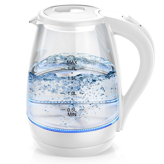 Electric Tea Kettle -  1.7L Borosilicate Glass Electric Kettle