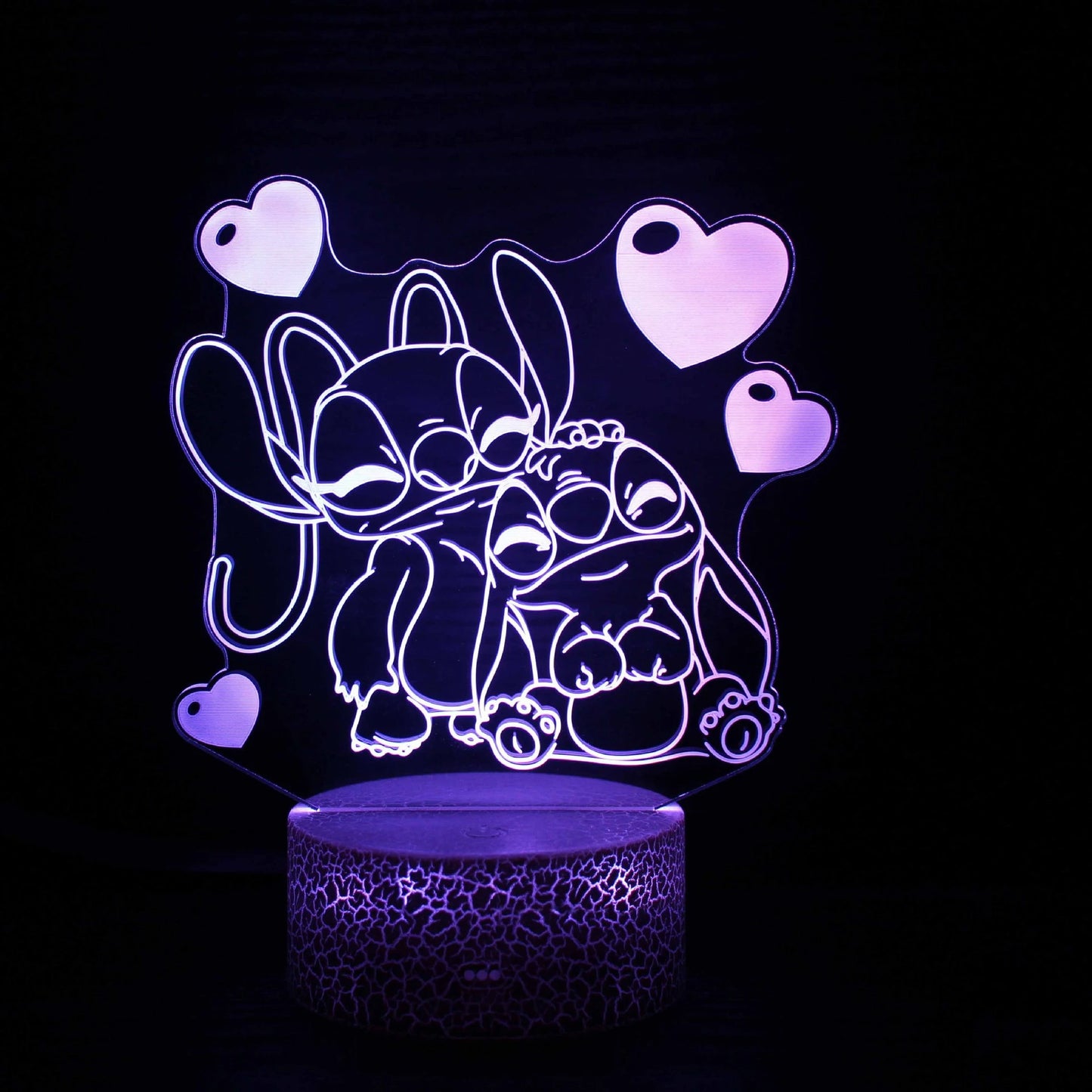 3D Illusion Stitch Night Light With Remote Control