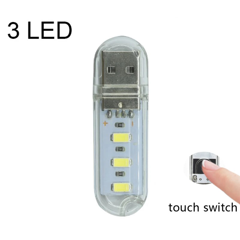 Mini Portable LED USB Light With Touch Sensor