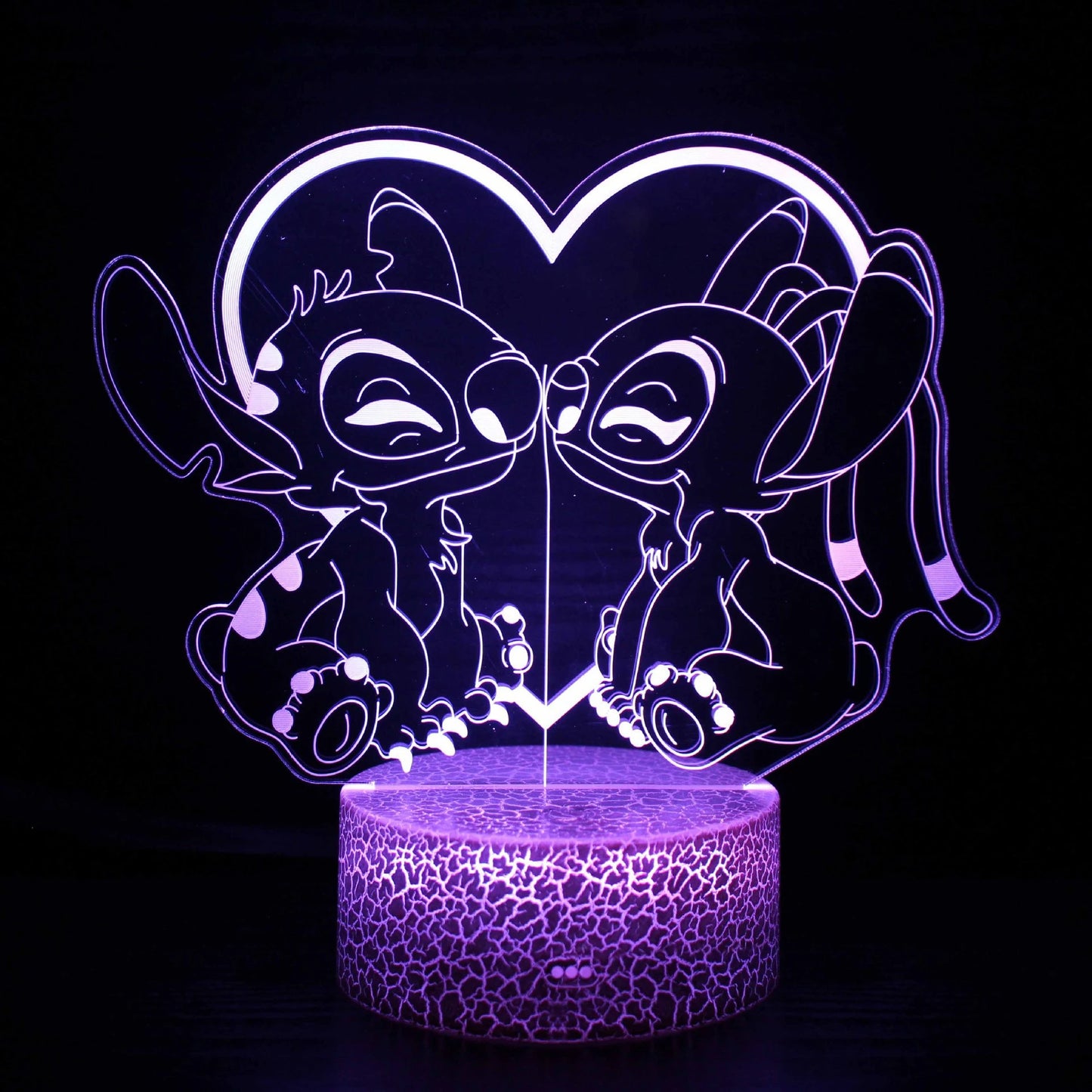 3D Illusion Stitch Night Light With Remote Control