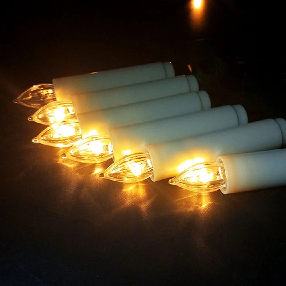 10PCS LED Electronic Candle With Flashing Flames