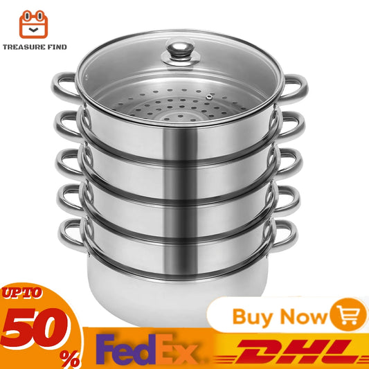 Multifunctional Stainless Steel Steamer Kitchen Cooking Steamer