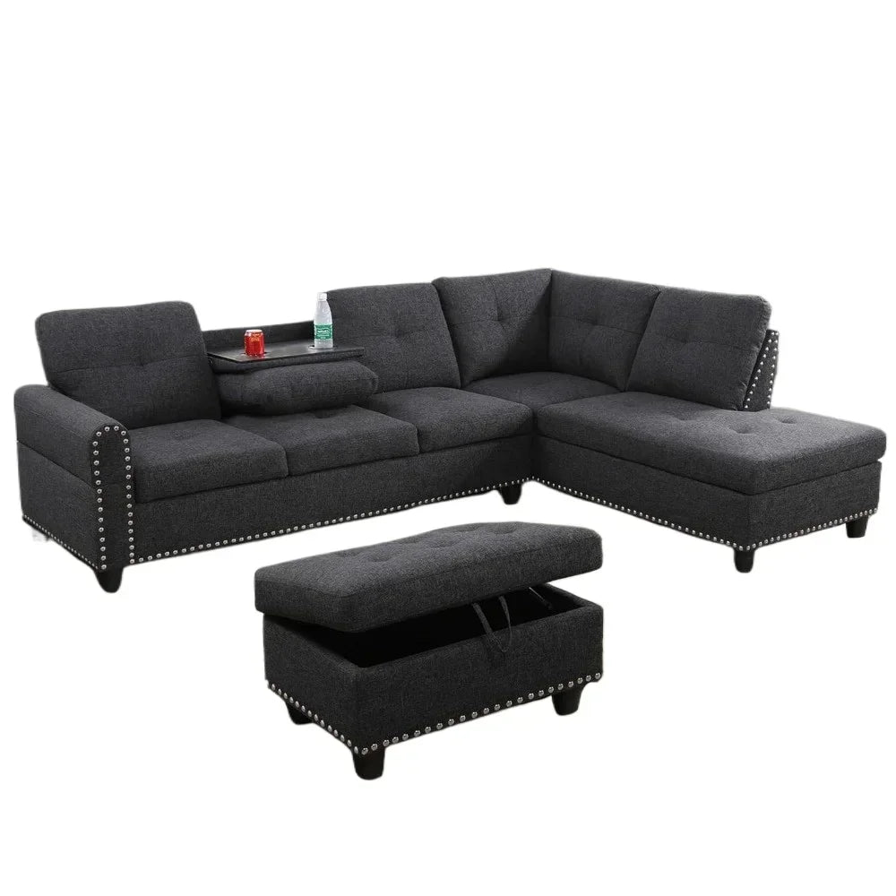 L Shaped Sofa Modern Sectional Couches for