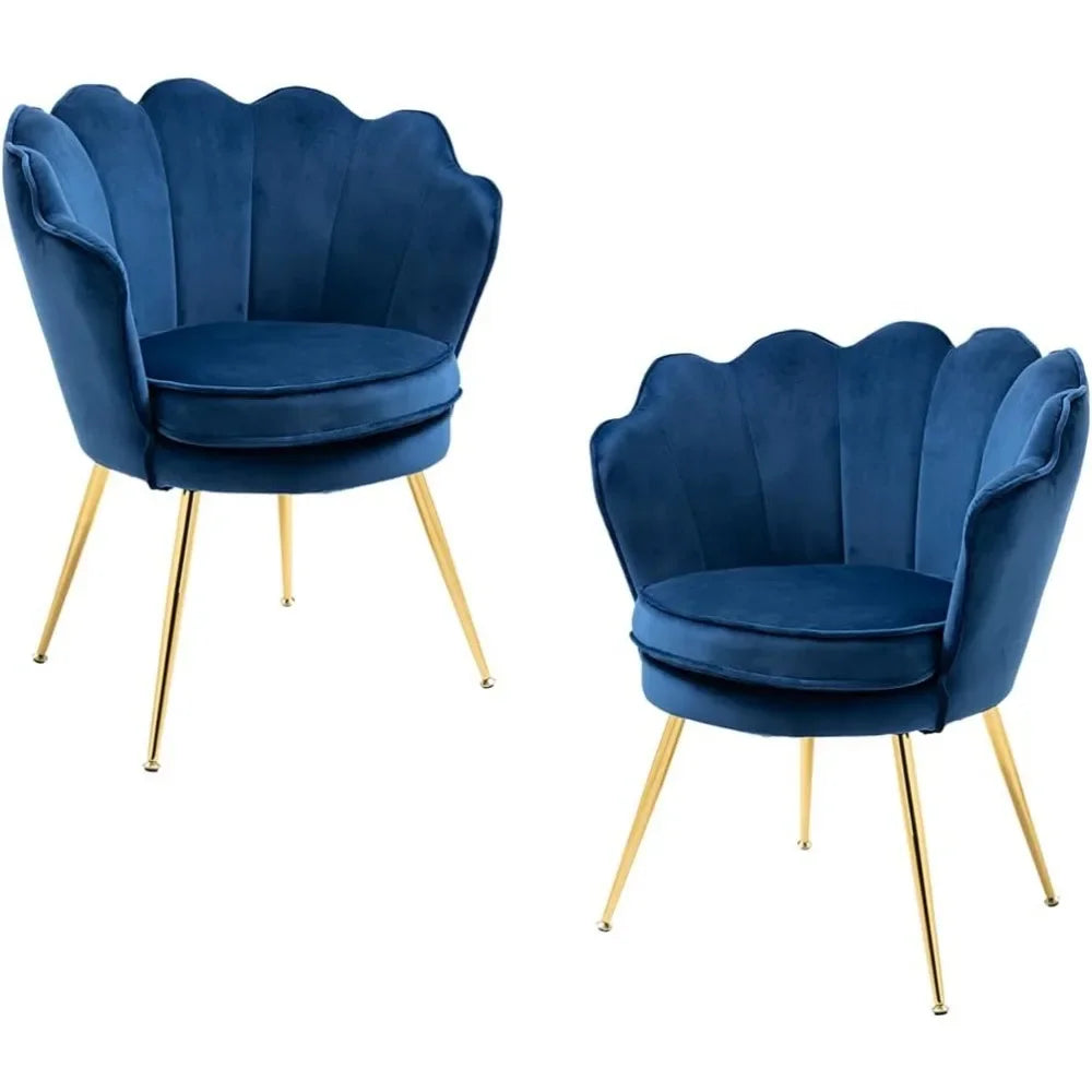 Living Room Chair Set Of 2 With Golden