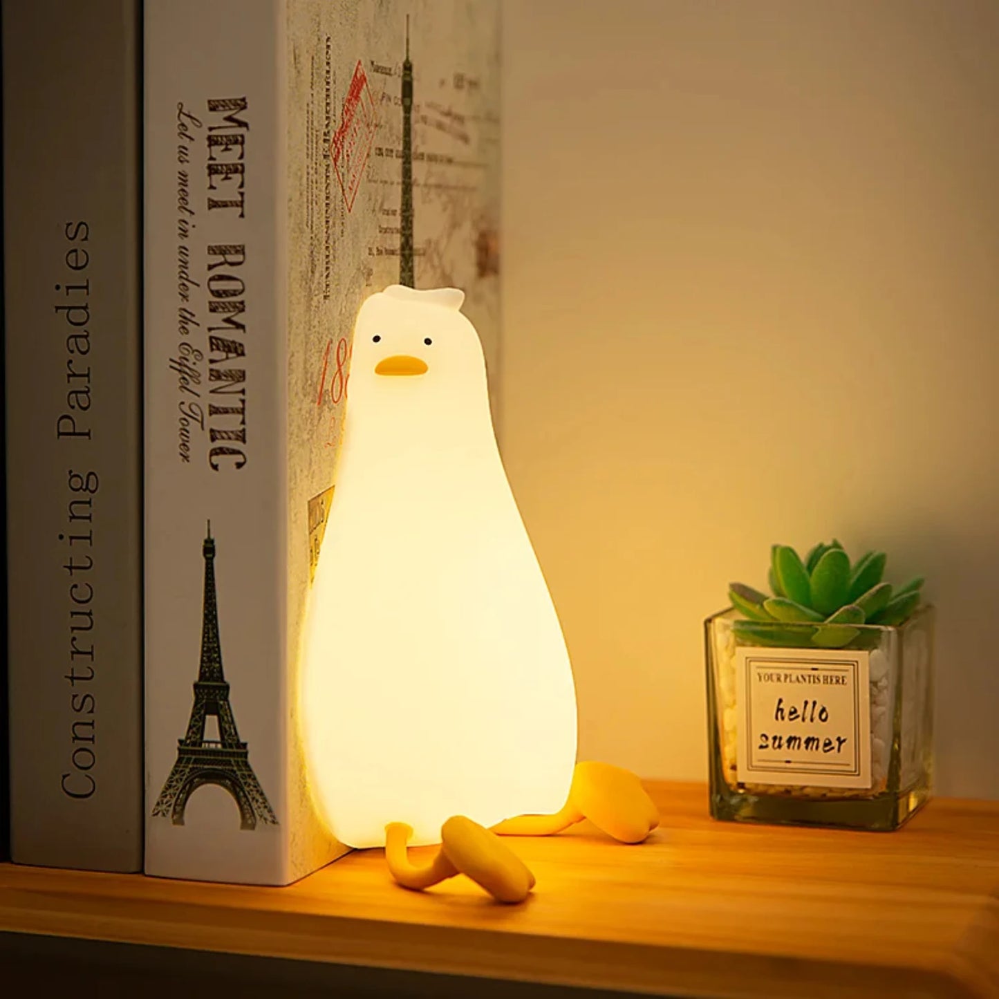 Duck-Shaped Rechargeable Night Light For Kids