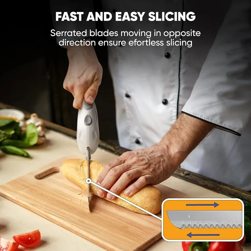 Electric Knife For Carving Meat, Turkey, Bread