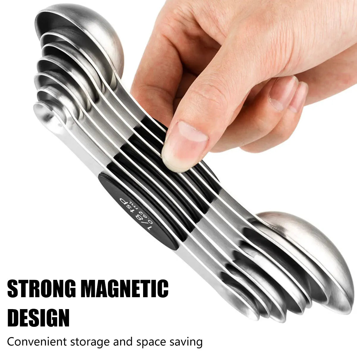 1-4Set Magnetic Measuring Spoons Set Double Head