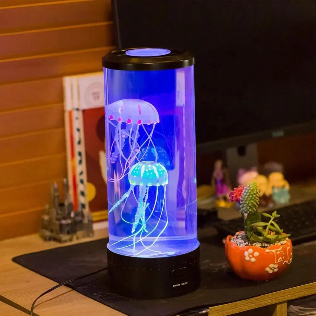 2025 Jellyfish Lamp 7Colors LED Mood Aquarium Ocean