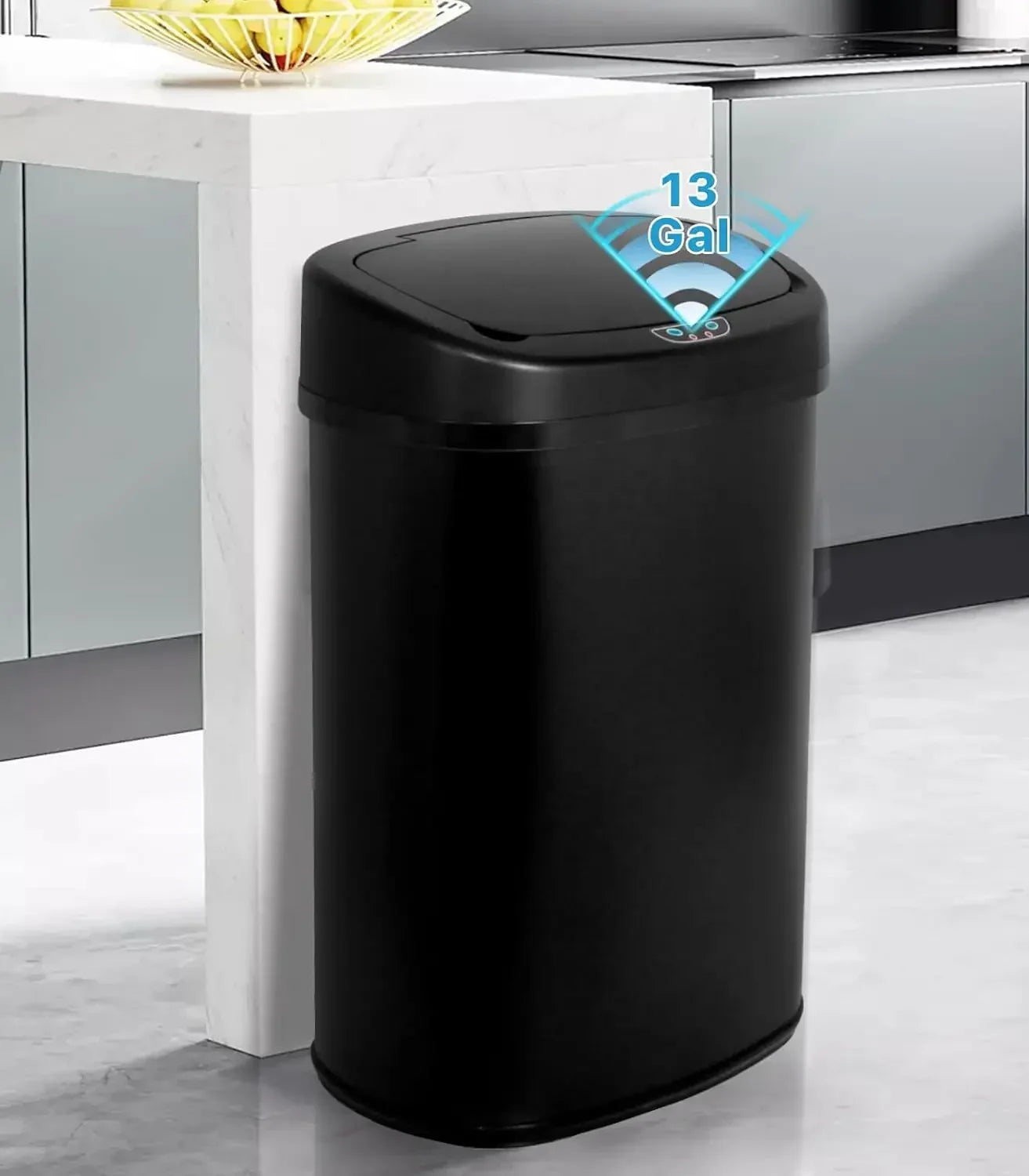 Automatic Trash Can 13 Gallon Garbage Can With