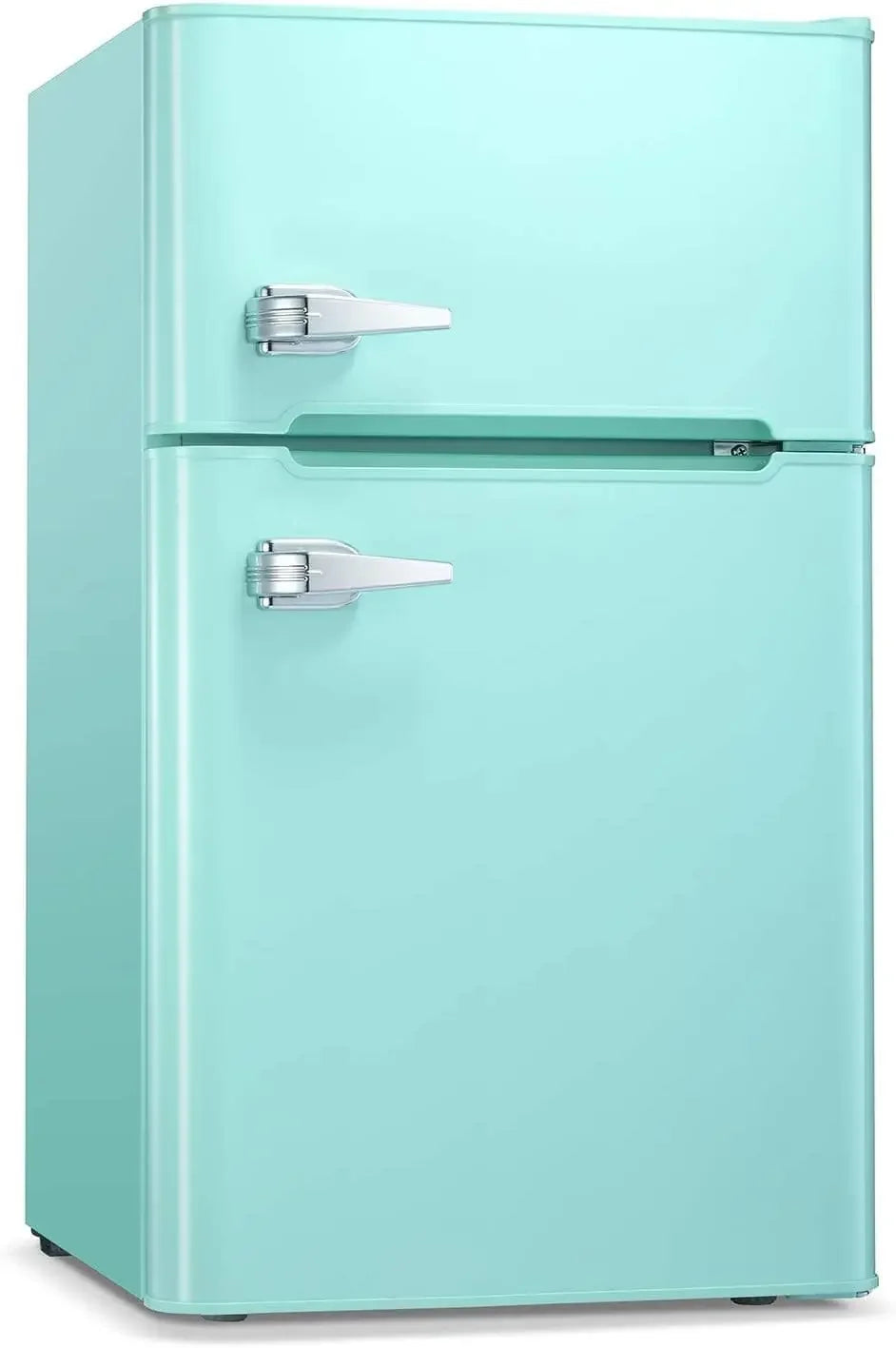 Mini Refrigerator 3.2Cu Ft Compact Defrosting Double Door Freezer