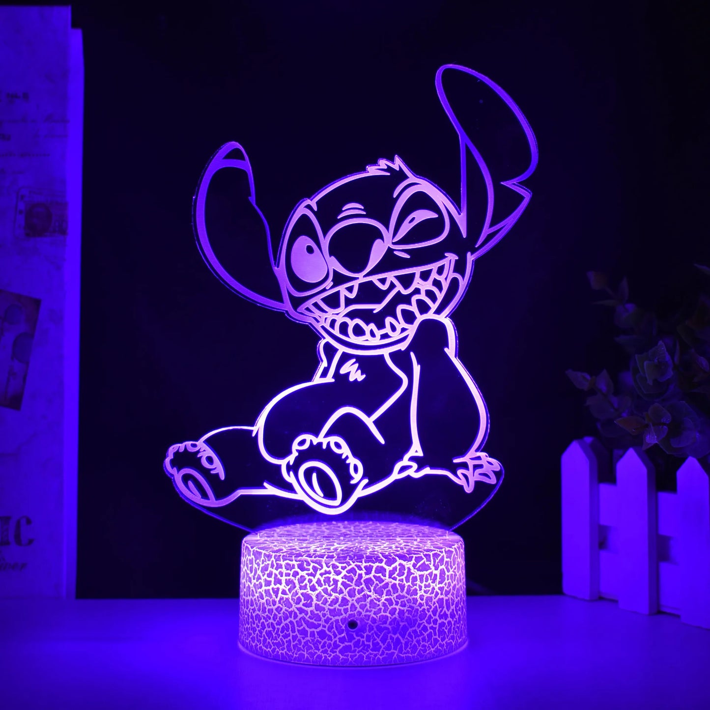 3D Illusion Stitch Night Light With Remote Control