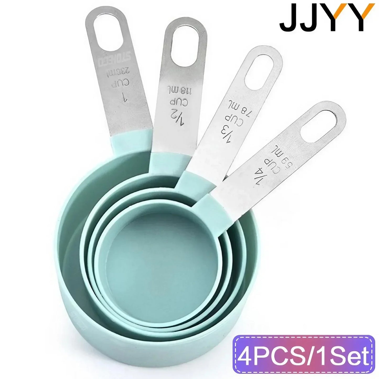 4PCS/Set Multi-Purpose Measuring Cups Stainless Steel