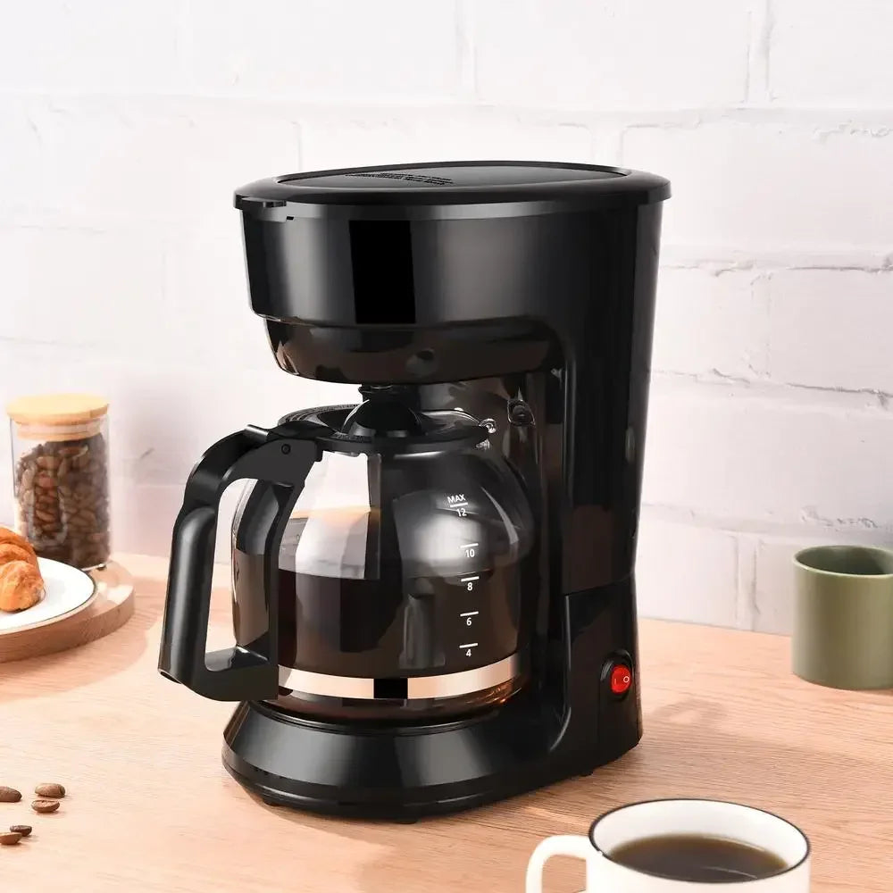 Black 12-Cup Coffee Maker Auto Keep Warm