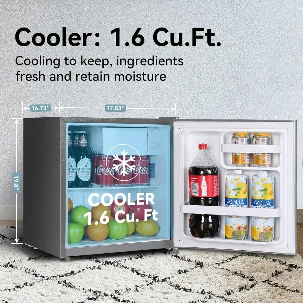 Fridge For Bedroom, Mini Refrigerator With Freezer