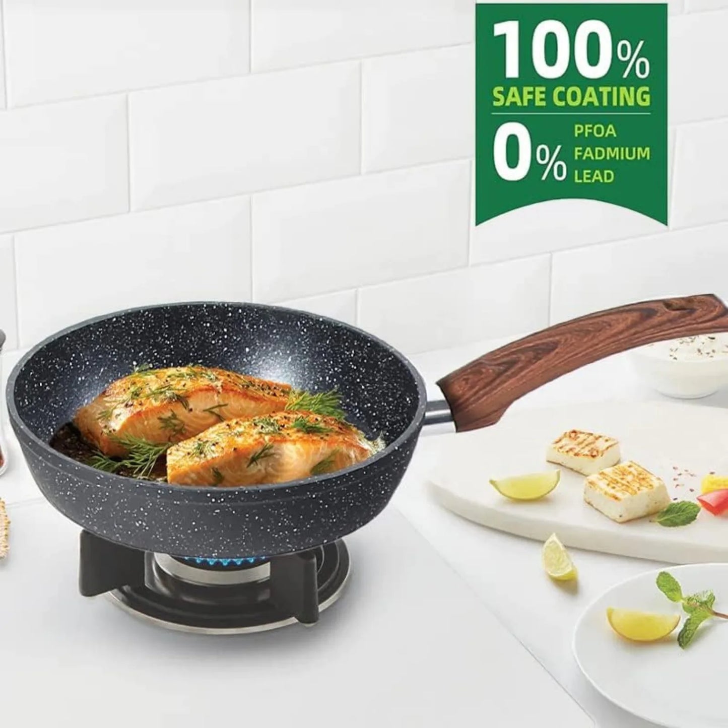 Induction Cookware Sets - 12 Piece Cooking Pan Set