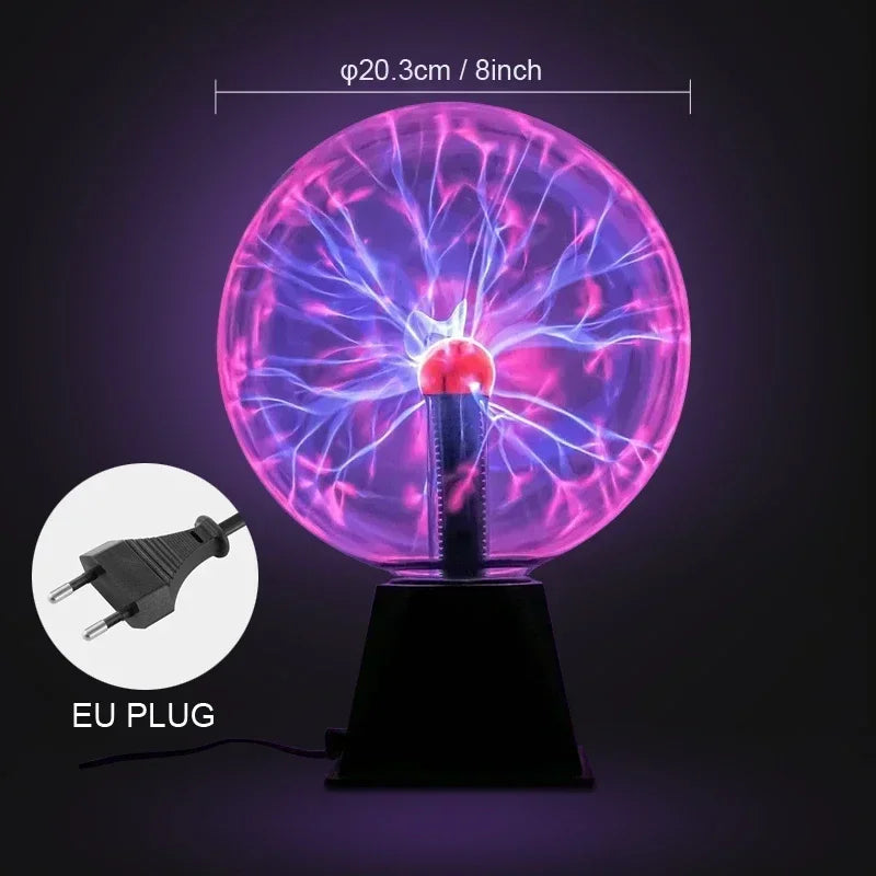 Novelty Magic Crystal Plasma Ball Touch Lamp