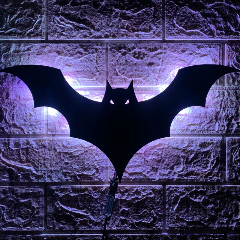 Bat Night Light Furniture Decoration LED Background Lighting