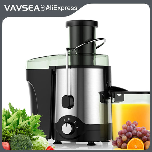 600W Juicer Machine, Anti-Drip Centrifugal Juice Extractor