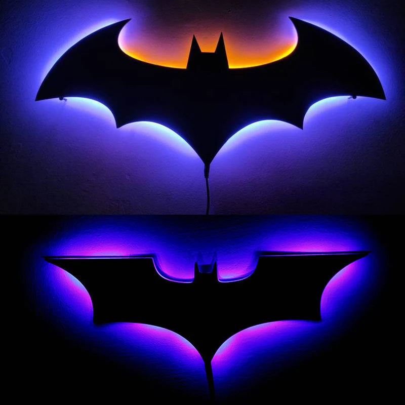 Bat Night Light Furniture Decoration LED Background Lighting