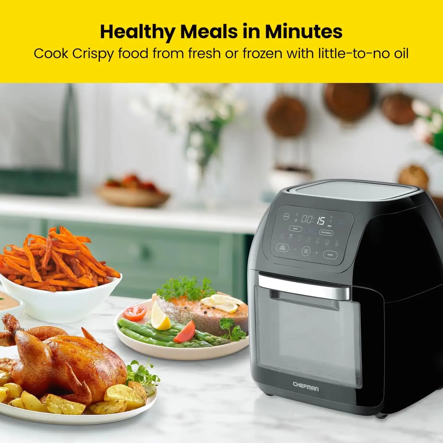 Multifunctional Digital Air Fryer+ Rotisserie Dehydrator Convection