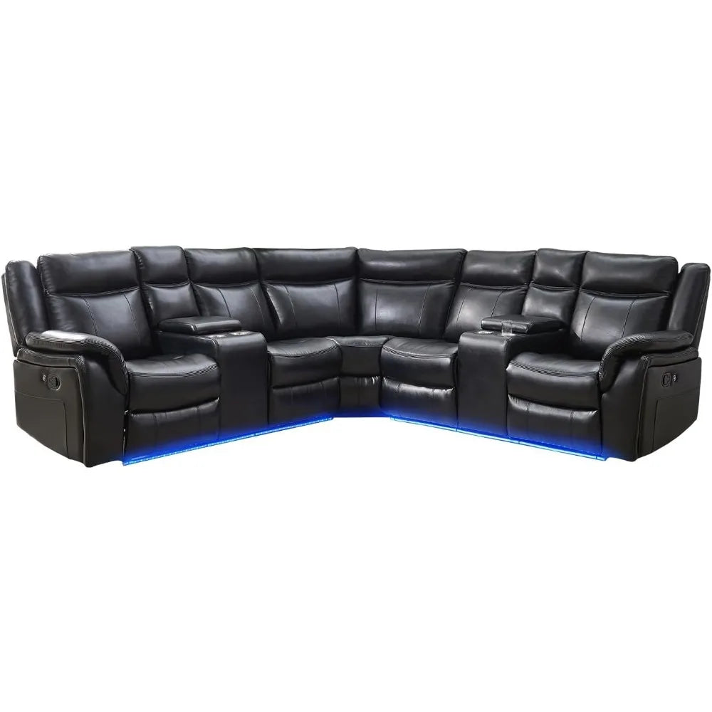 Recliner, Manual Recliner Sofa Sectional Couches With