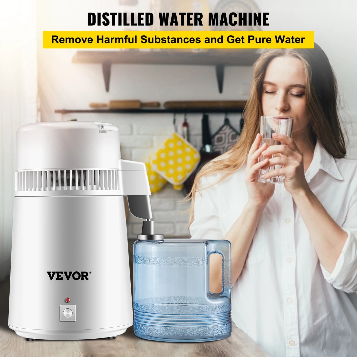 Water Distiller 4L Inner Stainless Steel Water