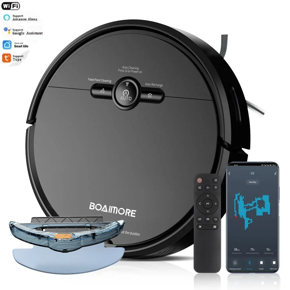 Vacuum Cleaner Robot, Smart Voice Control, Wireless