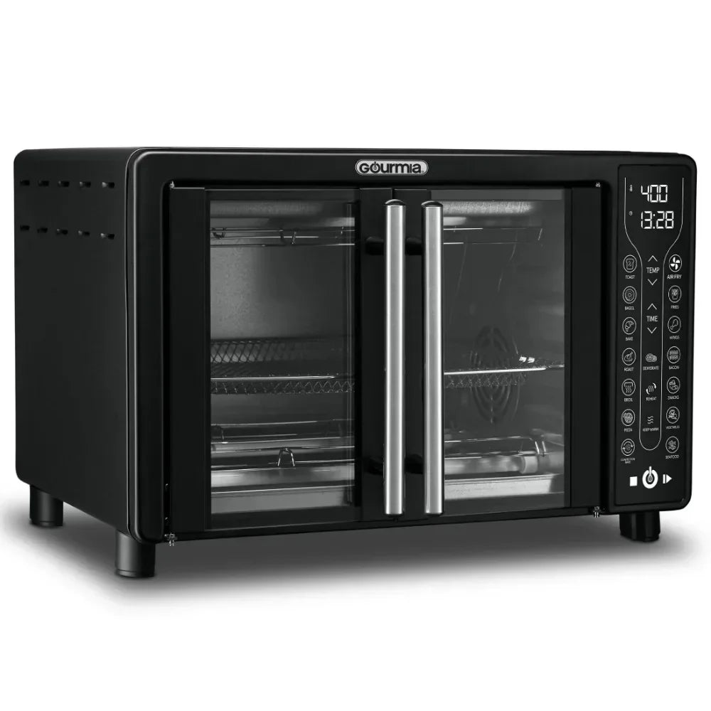 l French Door Air Fryer Toaster Oven, Black