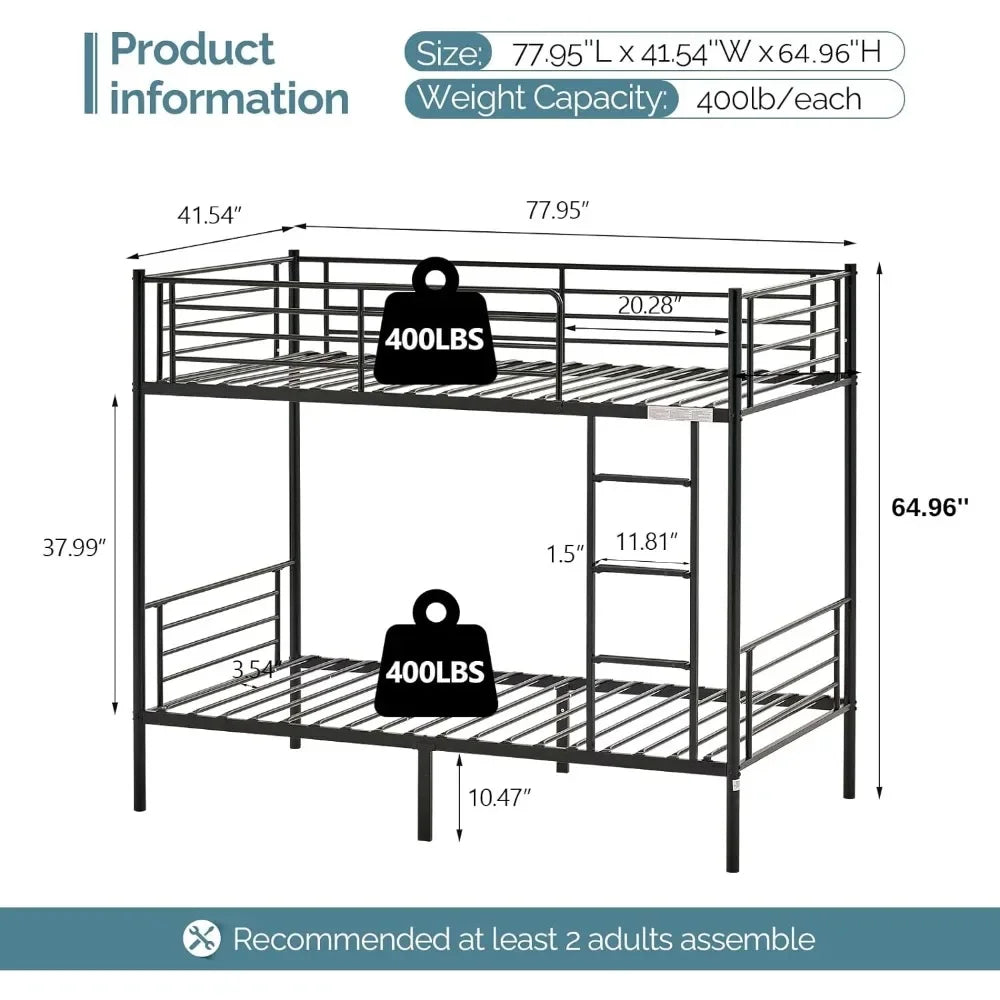 Bunk Bed Twin Over Twin, Twin Bunk