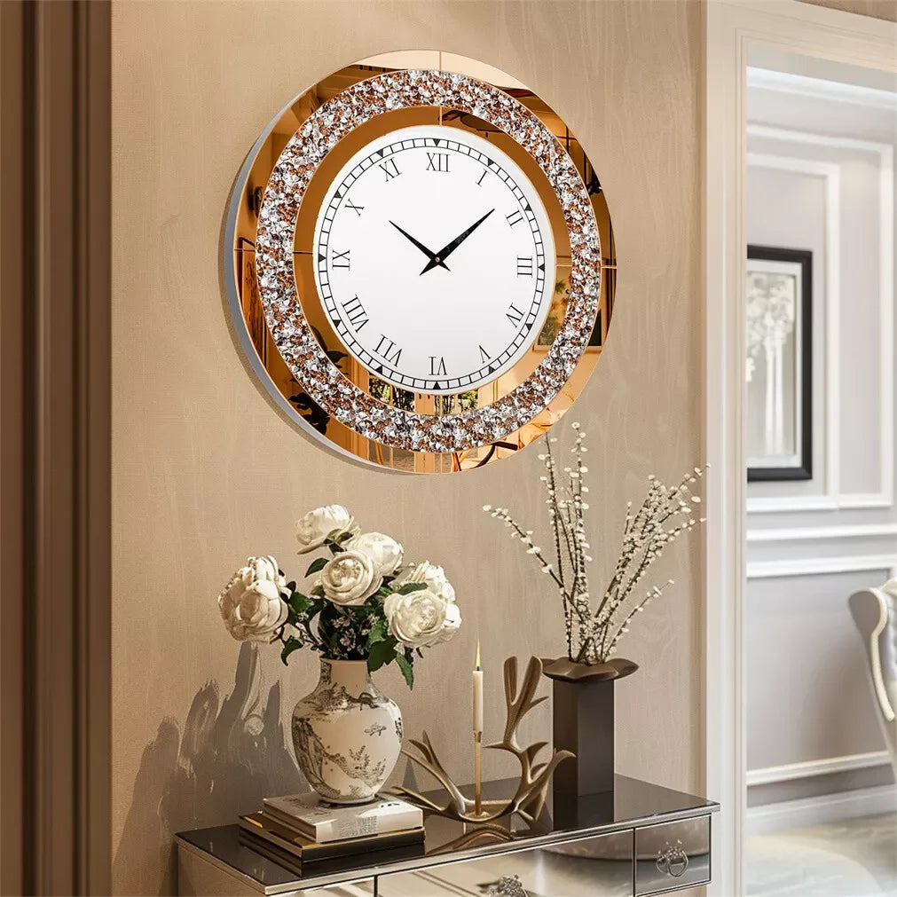 32inch Modern 3D Wall Clock Large Diamond