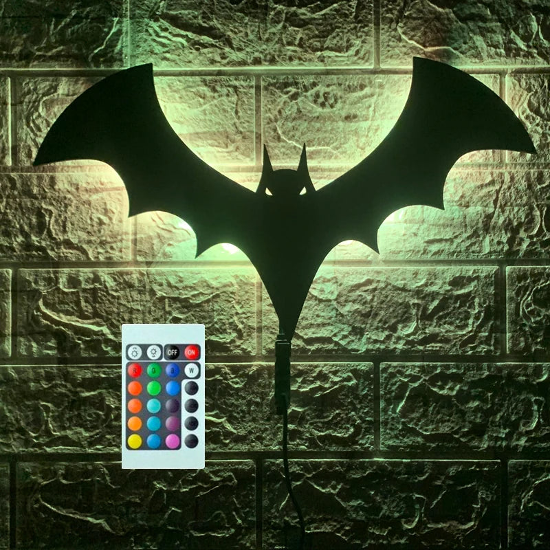 Bat Night Light Furniture Decoration LED Background Lighting