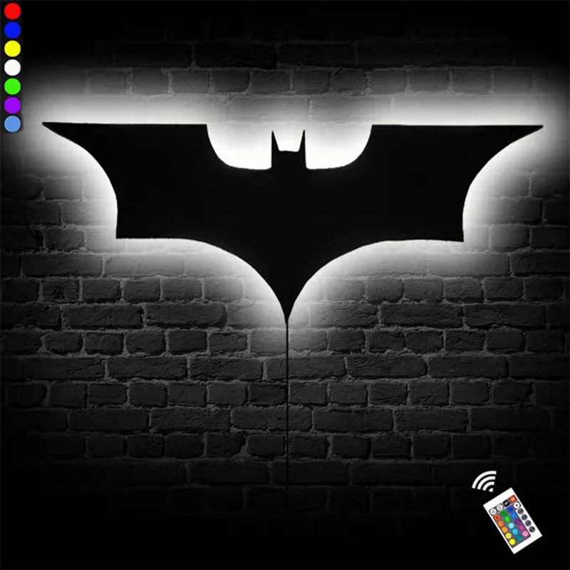 Bat Night Light Furniture Decoration LED Background Lighting