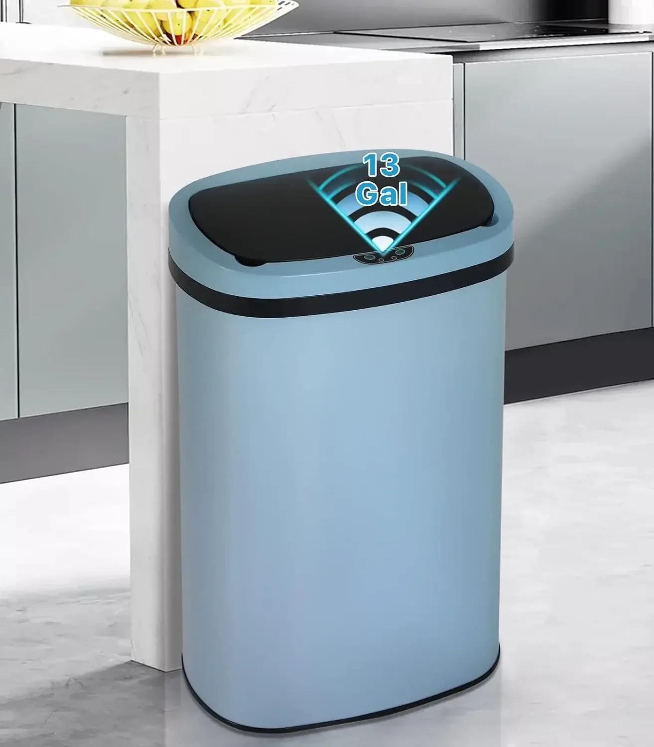 Automatic Trash Can 13 Gallon Garbage Can With