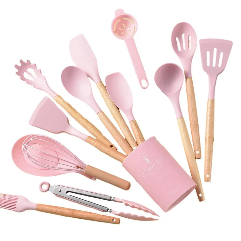 12/14Pcs Cooking Utensils Non-Stick Heat Resistant