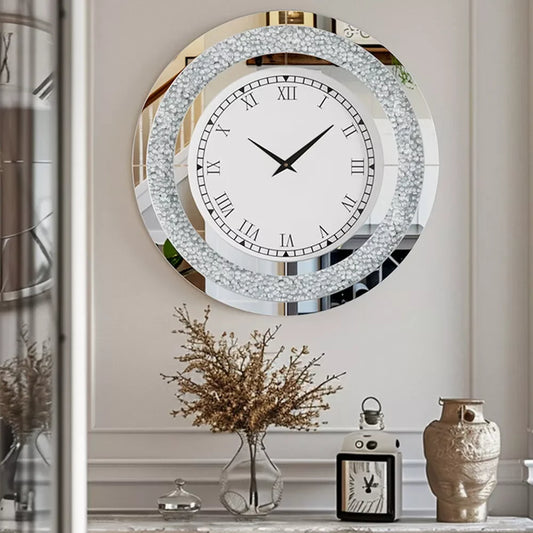 32inch Modern 3D Wall Clock Large Diamond