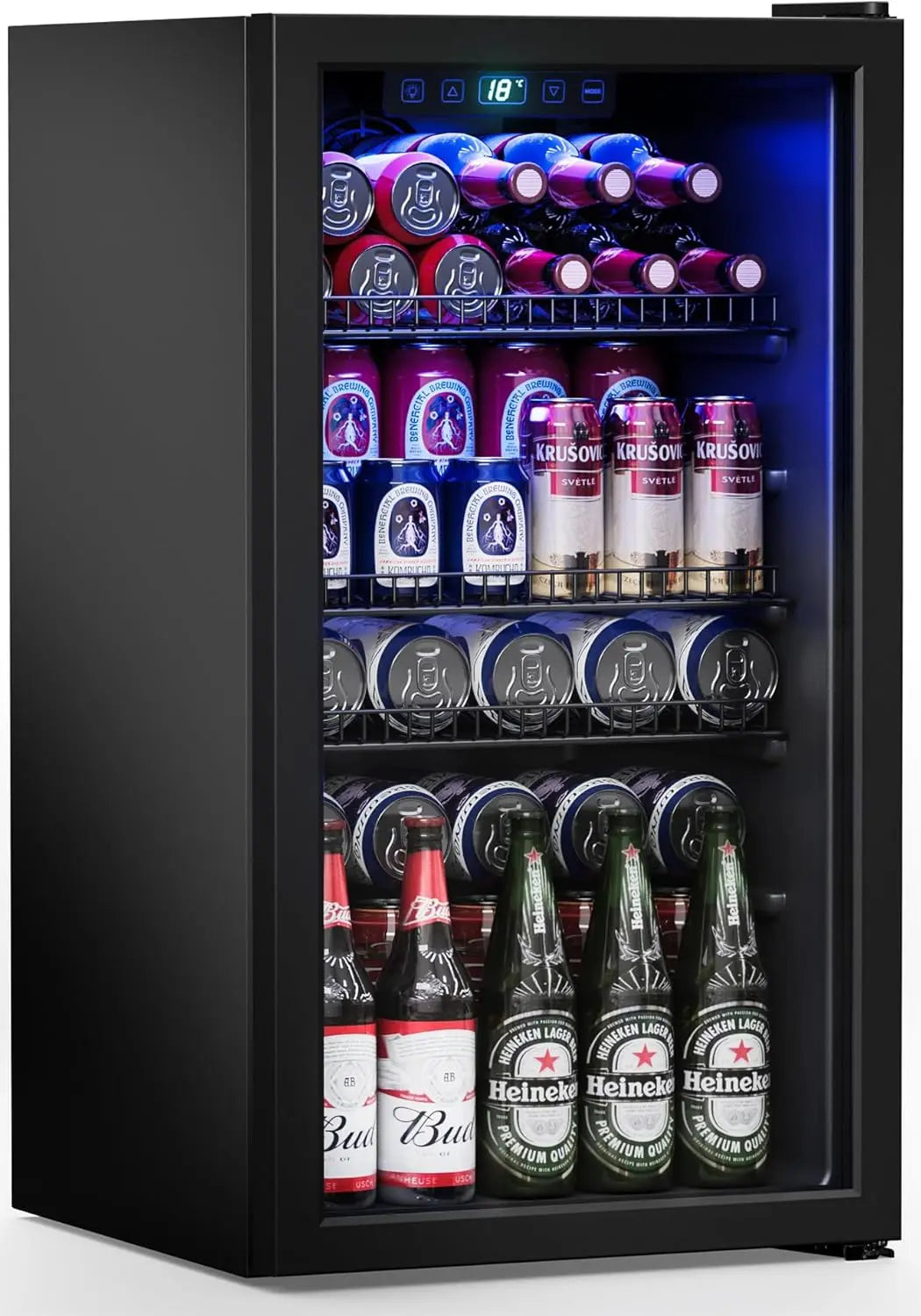 Mini Fridge Freestanding Mini Fridge Cooler Adjustable