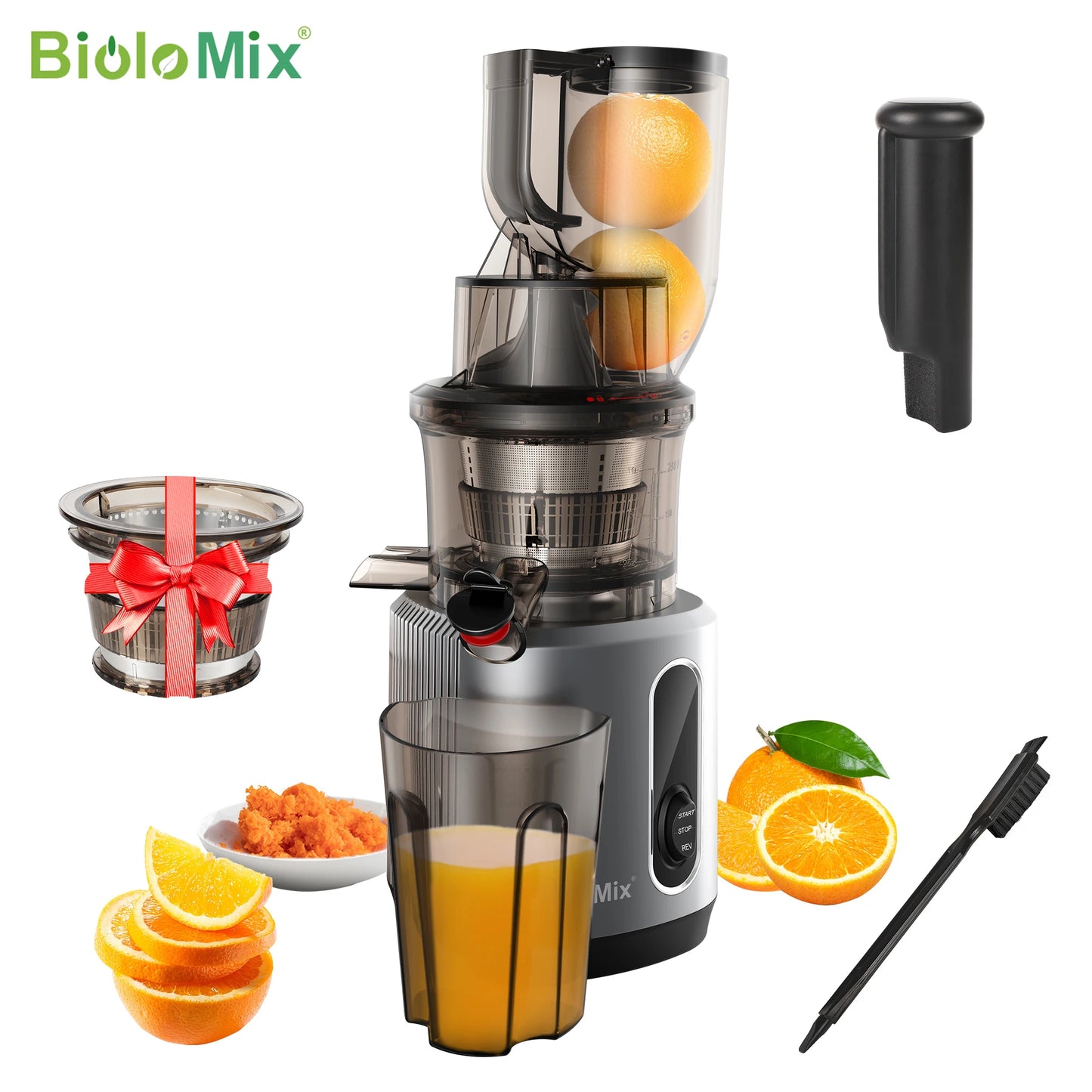 Cold Press Juicer With 75mm Feed Chute,  Powerful