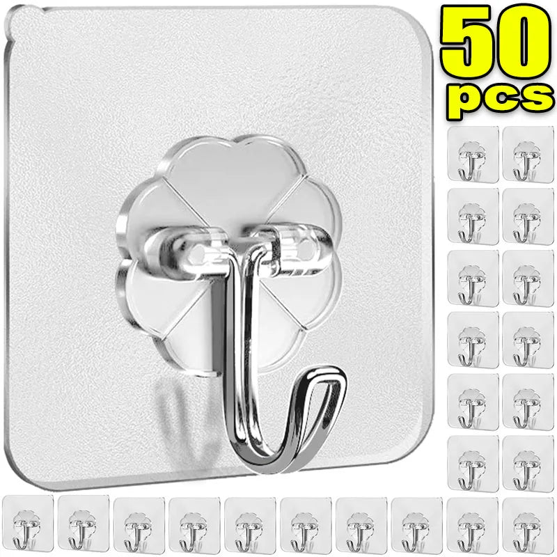 Transparent Stainless Steel Strong Self Adhesive Hooks