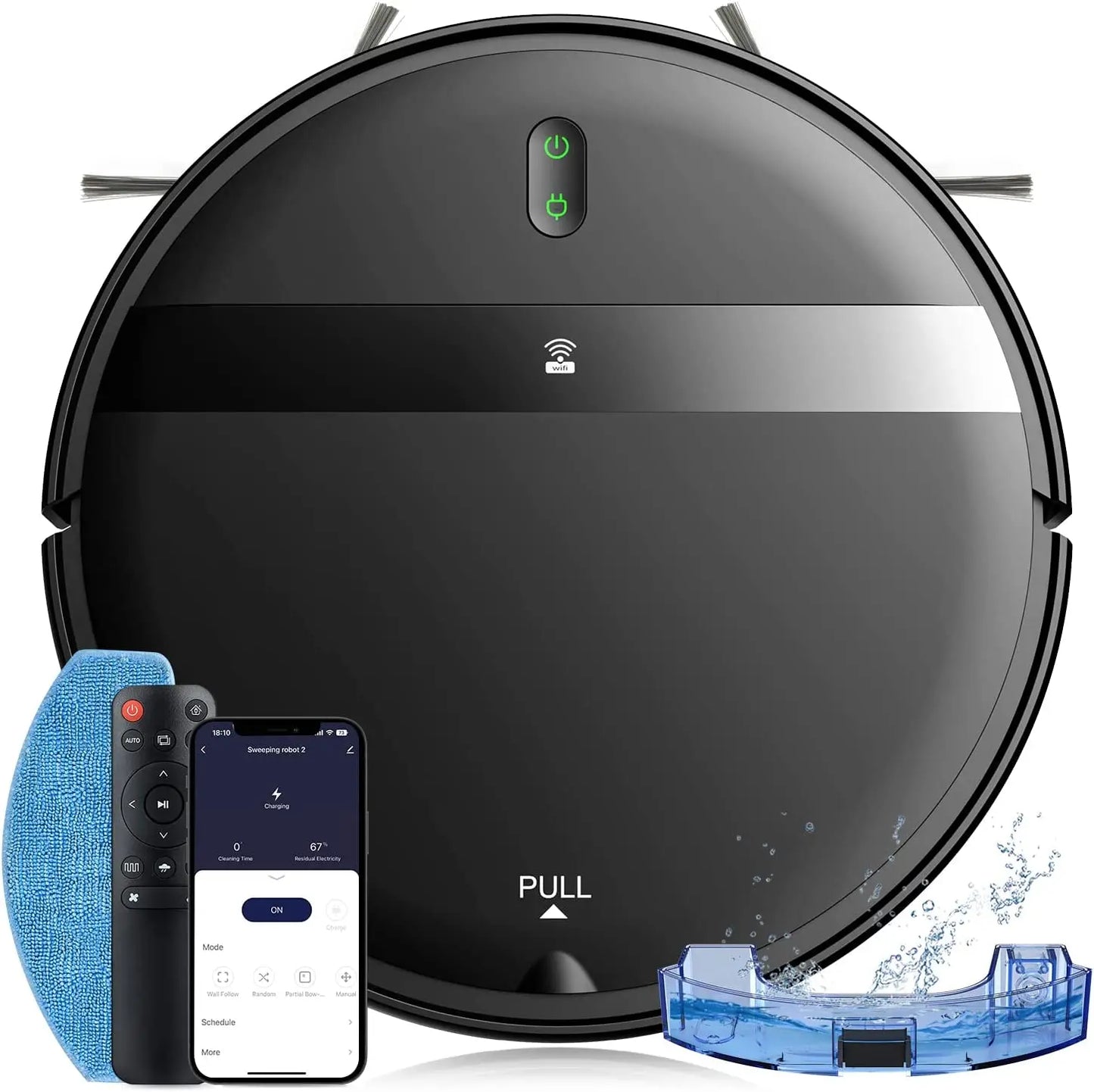 Robot Vacuum Cleaner Auto-Clean 3in1 Mop & Sweep