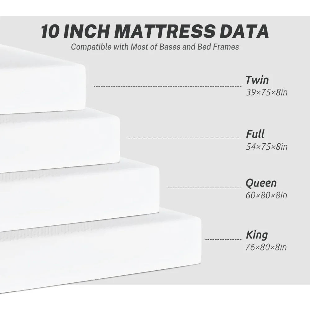 Full Size Mattress For Pressure Relief & Cooler