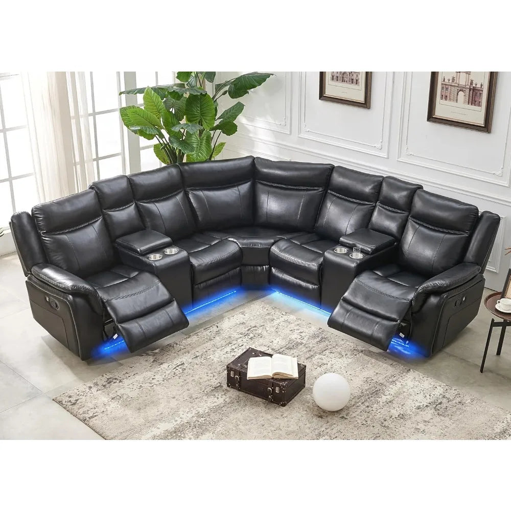 Recliner, Manual Recliner Sofa Sectional Couches With