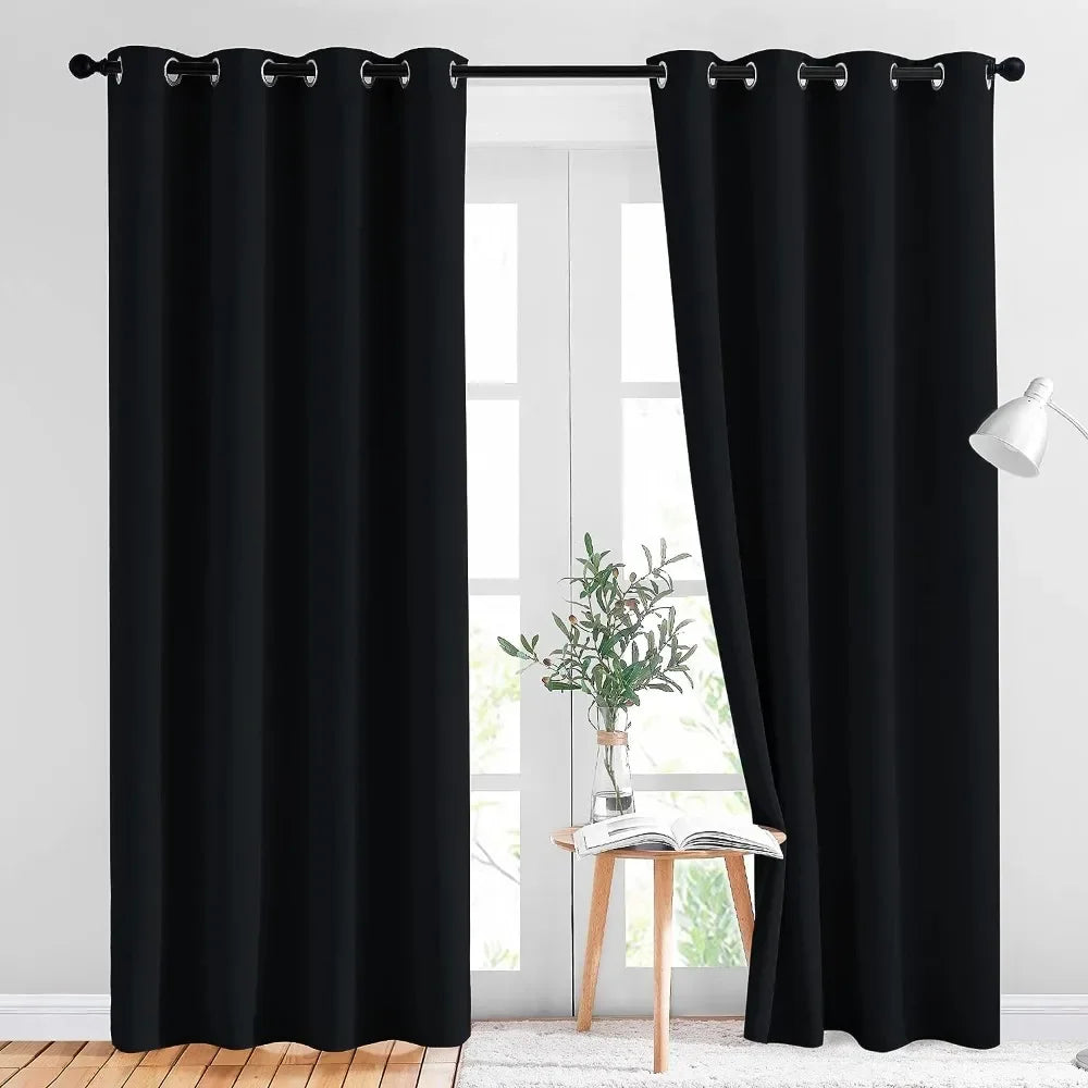 1PC 90% Blackout Curtain For Bedroom Living Room Window