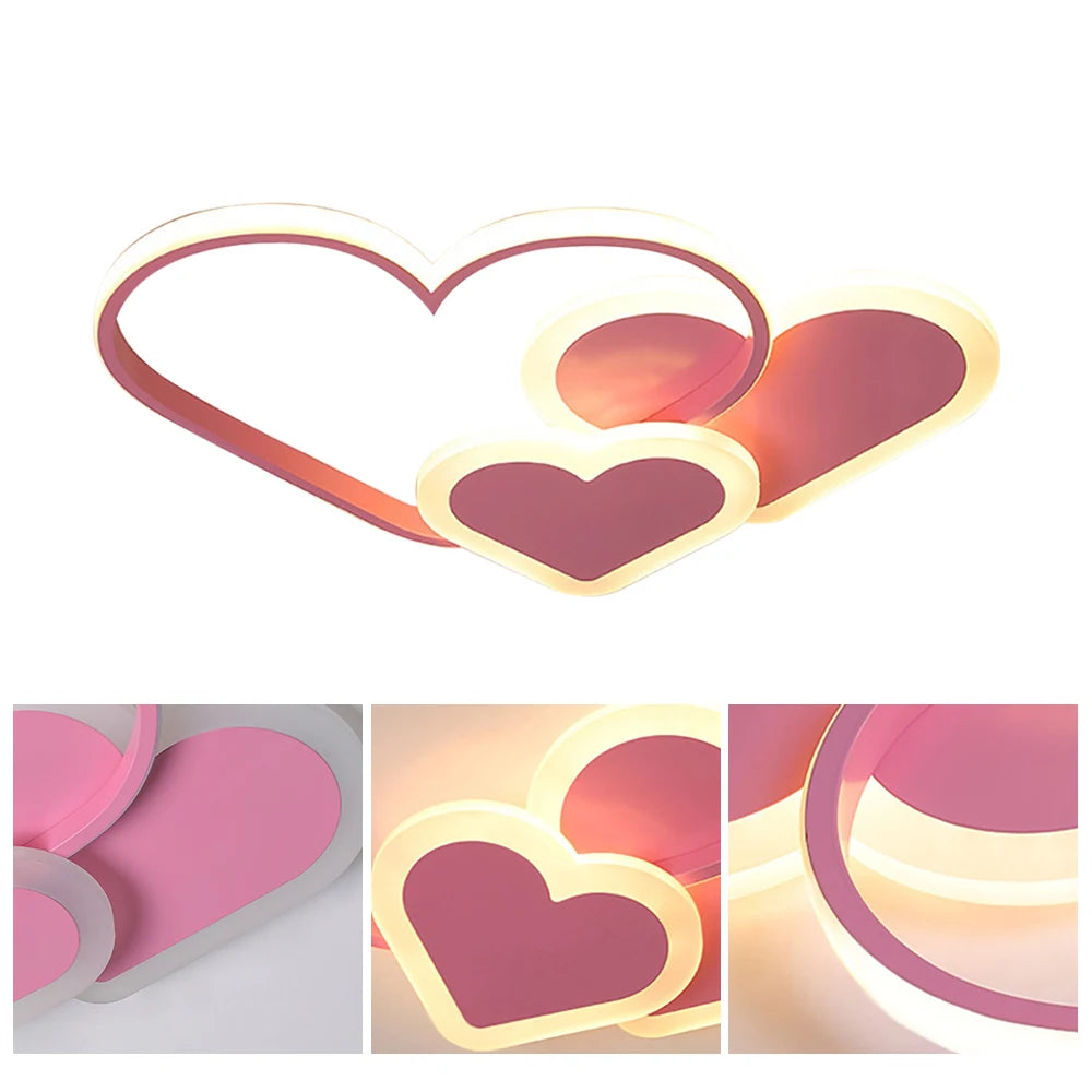 Modern Minimalist LED Ceiling Lighting Heart Shape