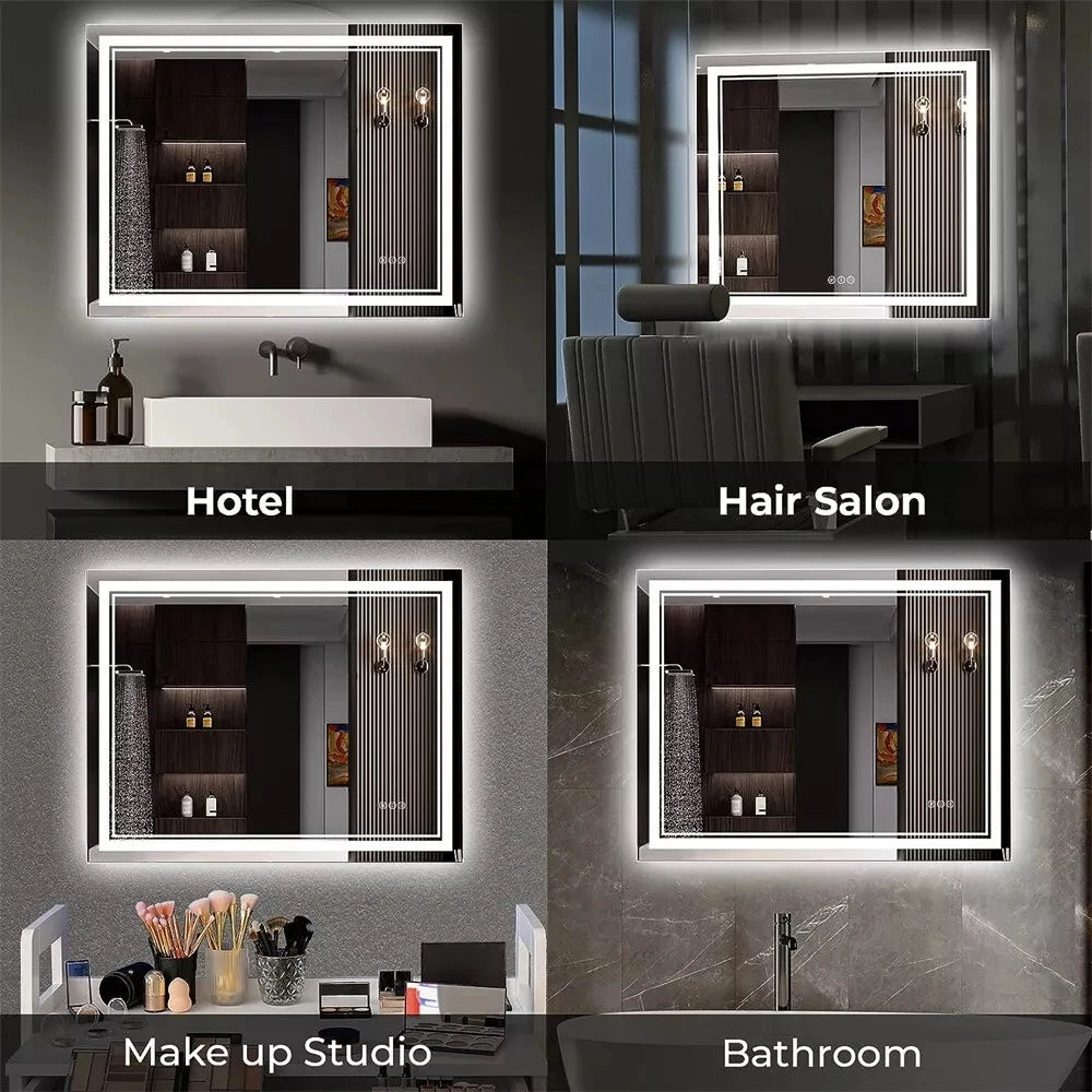 LED Bathroom Mirror With Front Backlit Dimmable