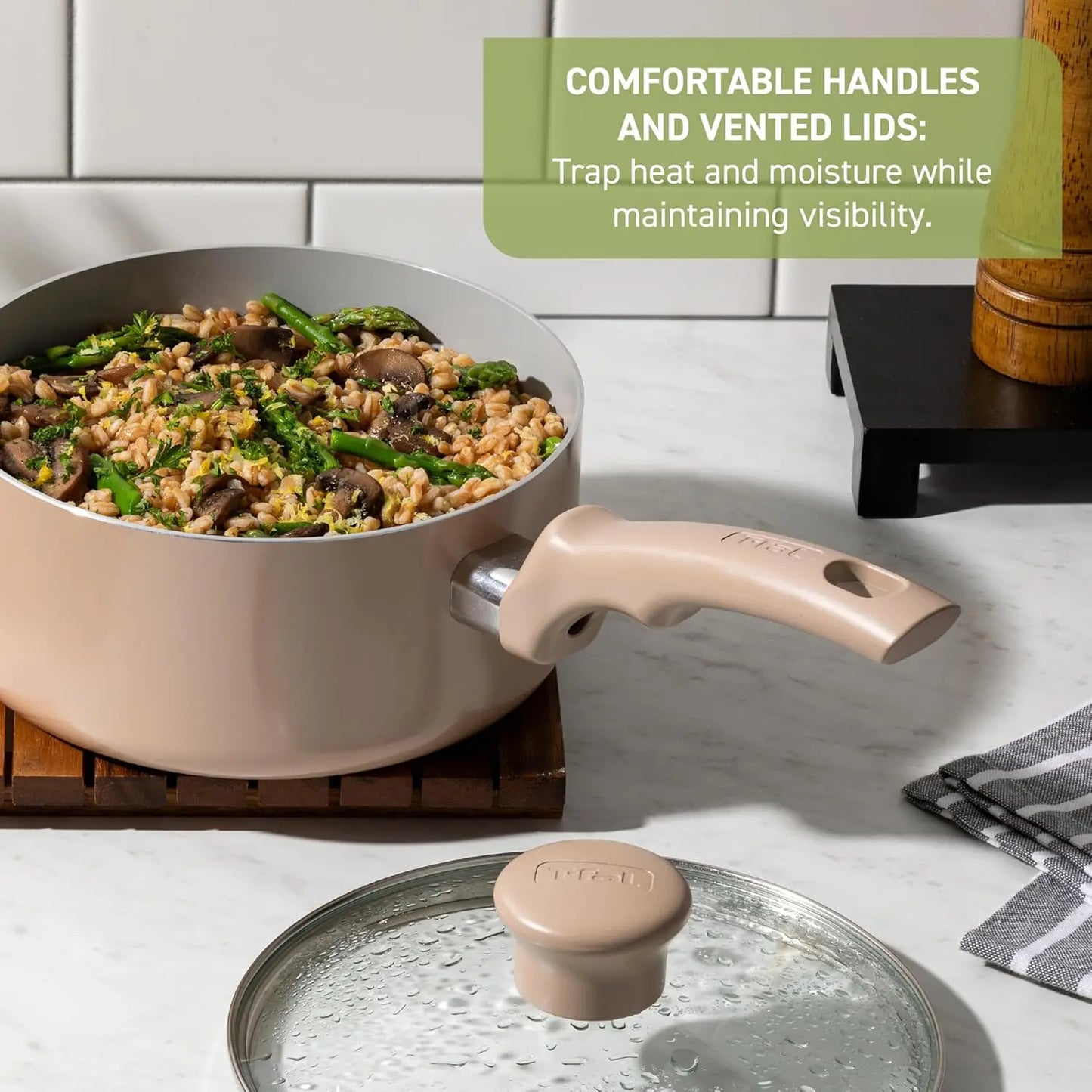 Refresh Ceramic Ceramic Non Stick Cookware Set