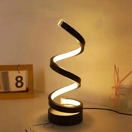 LED Spiral Table Lamp - Modern And Elegant