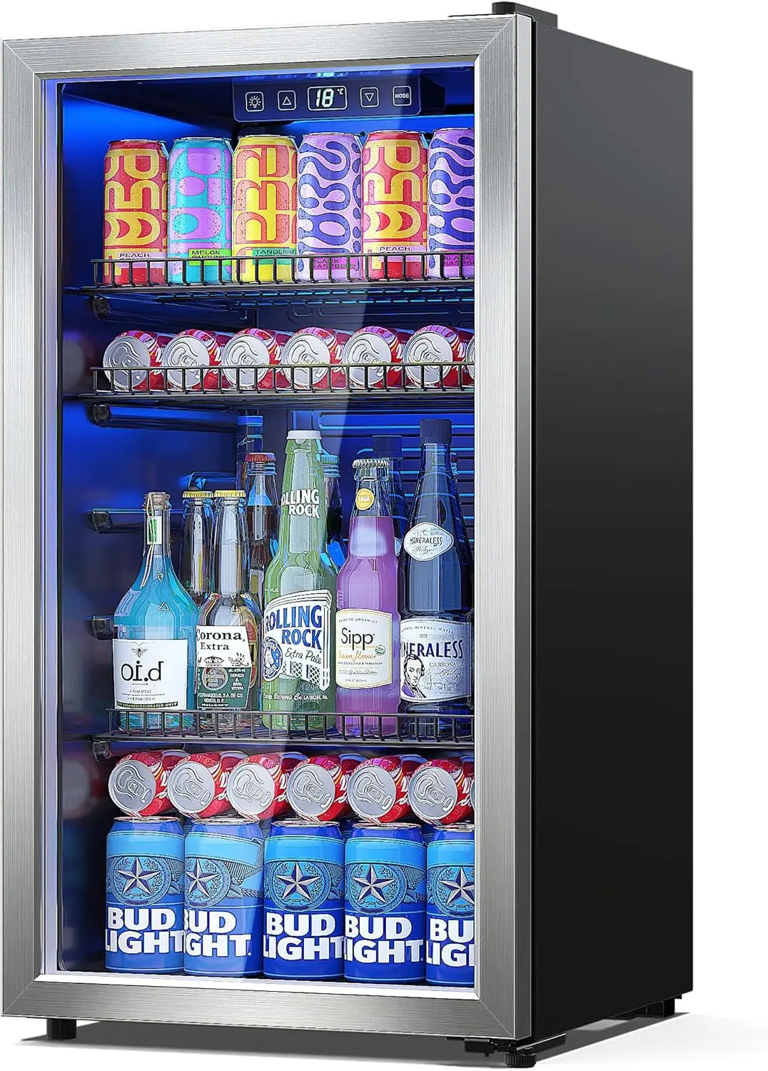 Mini Fridge Freestanding Mini Fridge Cooler Adjustable