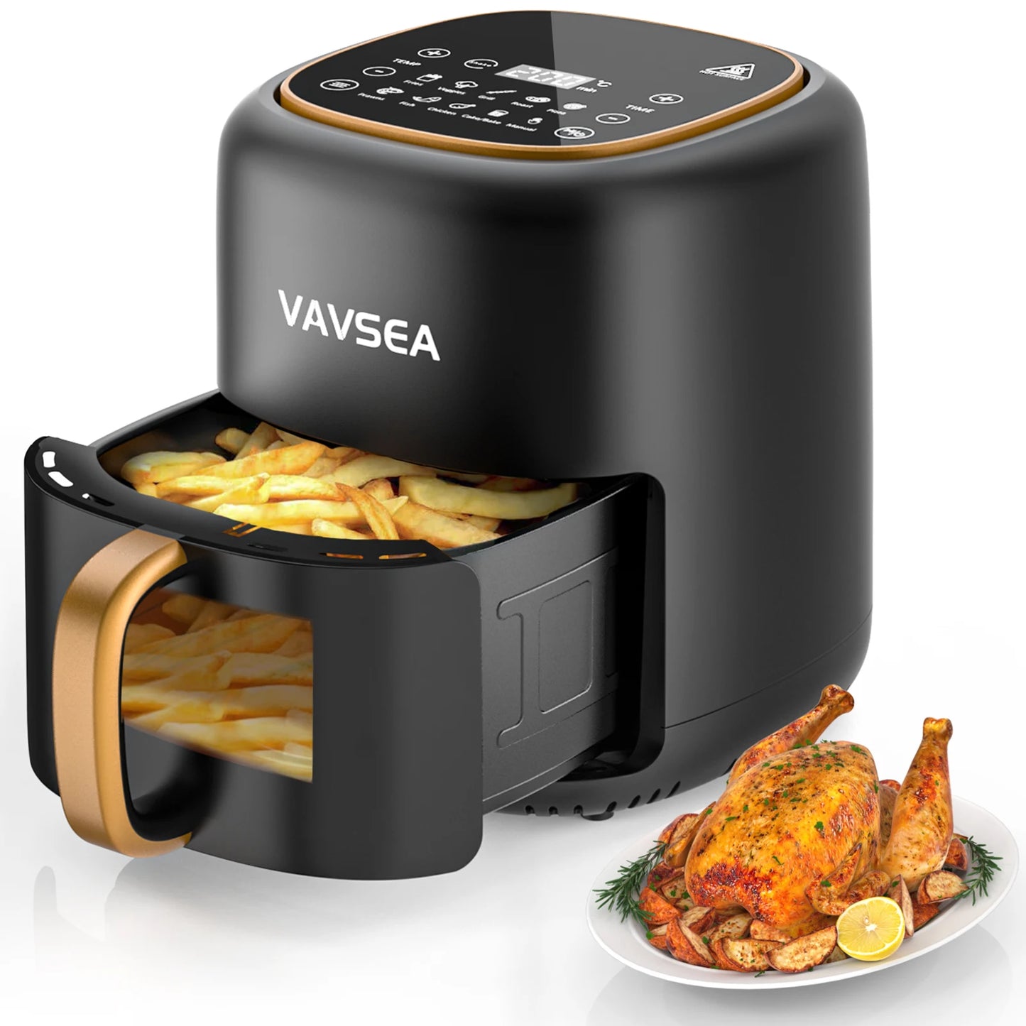 10-in-1 Air Fryer With Clear Window, 1600W Hot