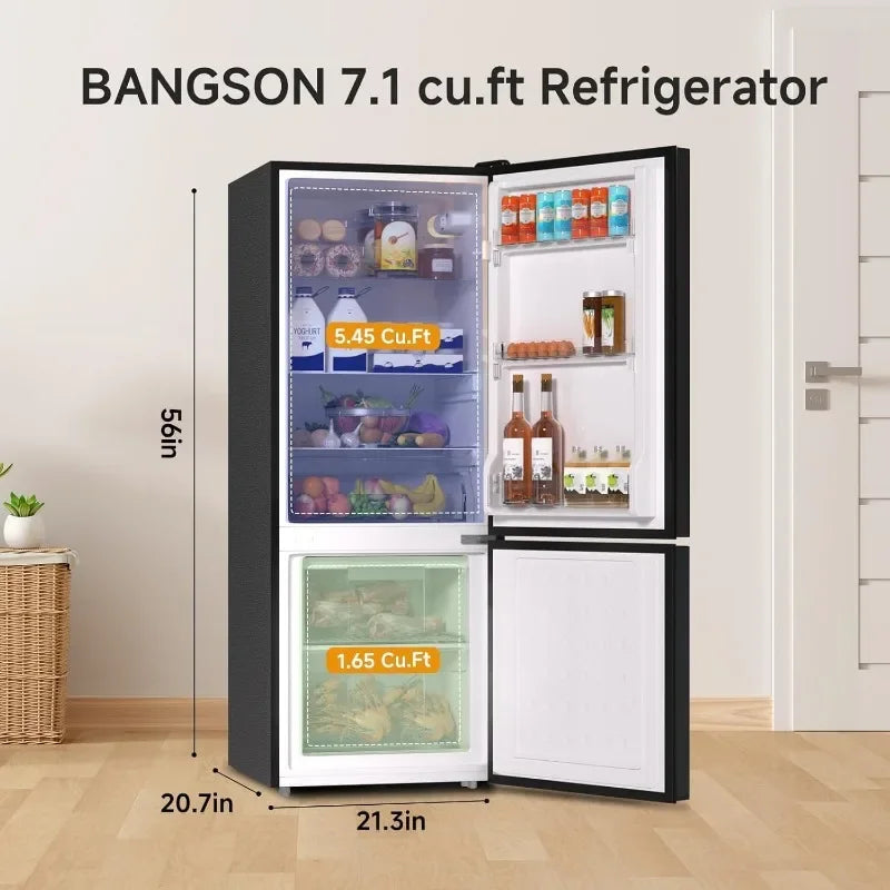 Apartment Size Refrigerator With Freezer, Kitchen Fridge